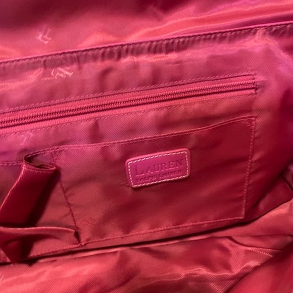 NWT Lauren by Ralph Lauren Leather Handbag - Picture 7 of 14